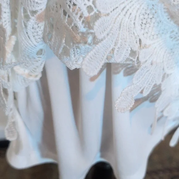 Adiva White Lace Blouse Size 1X - Picture 5 of 9